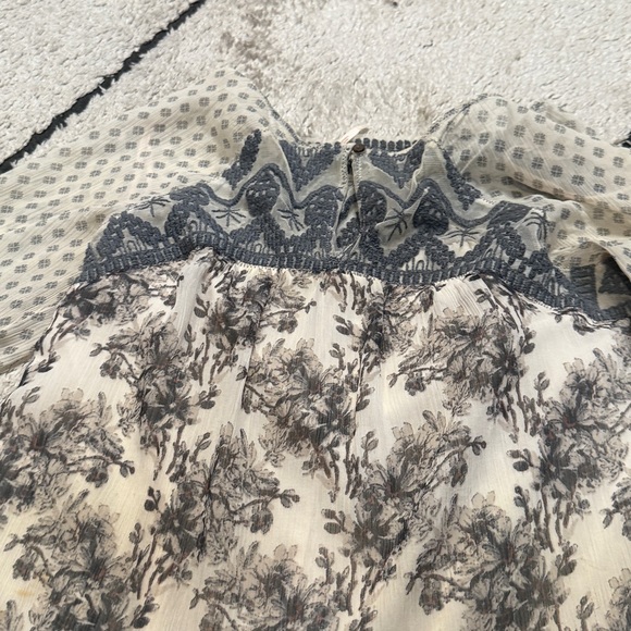 Free people embroidered s Floral Lace Long Sleeve Dress - Picture 7 of 10